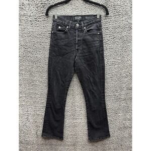 Eve Denim The Jane Slim Fit Button-Fly Flared Jeans Dark Wash Womens Size 25